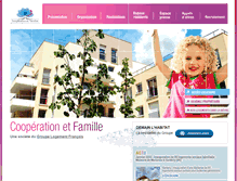 Tablet Screenshot of cooperationfamille.fr